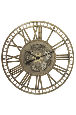 Steam Punk, elegancki zegar ścienny, śr.90.5cm