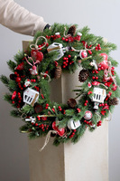 Na Rysy, świąteczny wianek na drzwi