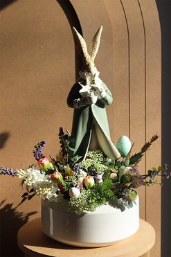 Bunny Tea Gaina, stroik wielkanocny z zajączkiem, wys.57cm 