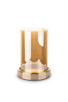 Amber B, złoty świecznik kryształowy