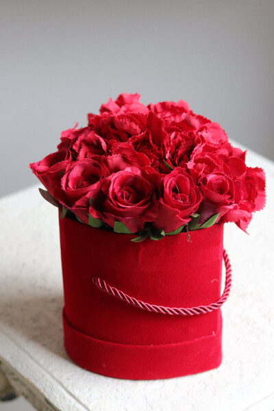 czerwony flowerbox Serce Walenty