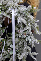 Zimowa Aura, świąteczny wianek dekoracyjny