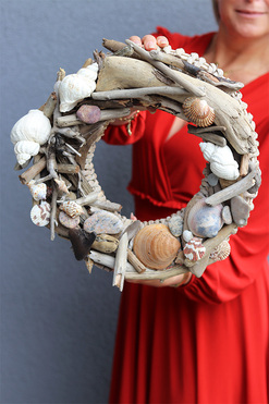 wianek ozdobny Wakacje nad Morzem, wym.30cm 