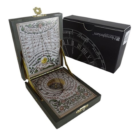 Kepler, zegar słoneczny i kompas, wieko mosiężne