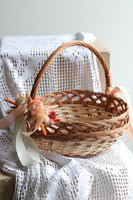 Pomarańczowa Wielkanoc, dekorowany koszyczek na święconkę