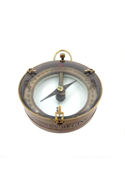 Busola D, mosiężny map reader, wym.11.5x7.5x2.3cm