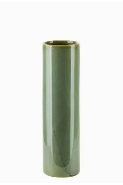 Earth Green, nowoczesny wazon, zielony, wym.25x7cm
