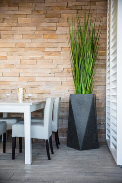 Nevis donica ciemny marmurek z wewnętrzną półką 50x90cm