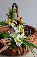 Franciszka, dekorowany koszyczek wielkanocny