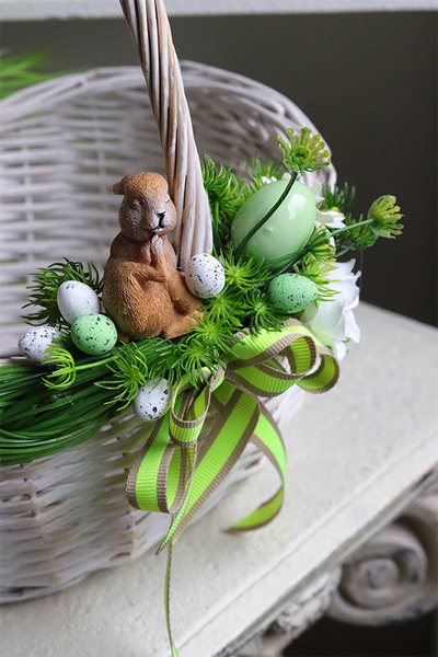 Maryna, dekorowany koszyczek wielkanocny