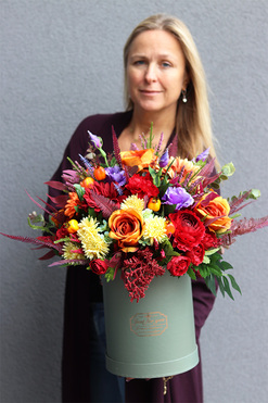 Energia Jesieni Oldshool, jesienny flowerbox, wys.54cm 