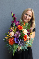 Jesień Życia, jesienny bukiet nagrobny we wkładzie