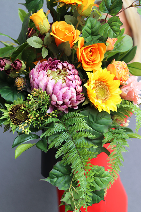 Jesienna Pogoda 2, bukiet nagrobny we wkładzi