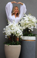 Konstancin, sztuczny storczyk w luksusowej donicy