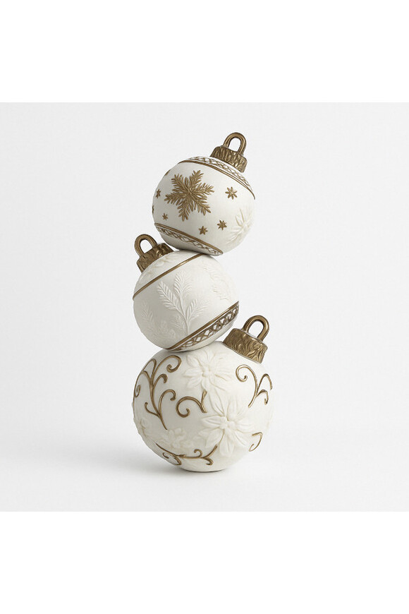 Winter Ball, figurka bombki ceramiczne