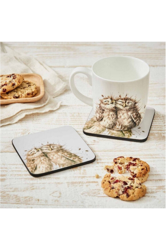 Wrendale Owl, podkładki korkowe pod kubek Pimpernel tendom.pl