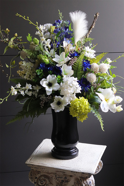 Premium Decoria, bukiet nagrobny we wkładzie do wazonu