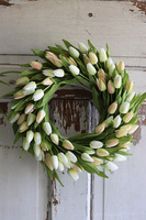 bardzo elegancki wianek z tulipanów, Witaj Wiosno New