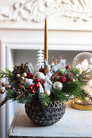 Nasza Zima, świąteczny stroik ze świecą