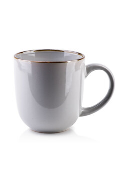 porcelanowy szary kubek glamour Cal Grey, poj.450ml