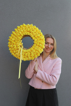 OD RĘKI Chiccita, wielkanocny dekoracyjny z kurczaczkami, śr.42cm