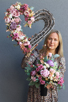 Georita, komplet dekoracji nagrobnych, bukiet + wieniec