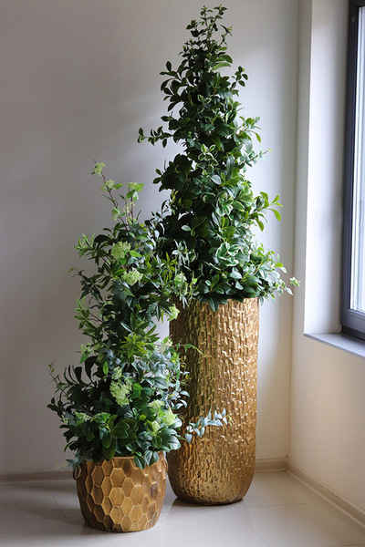 New Green Queen, drzewko sztuczne kolumnowe w donicy