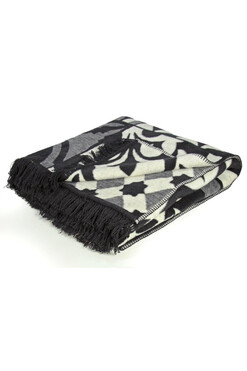 Makao, miękki koc z frędzlami, wym.150x200cm