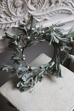 Jemioła Blink, wianek świąteczny, śr.35cm