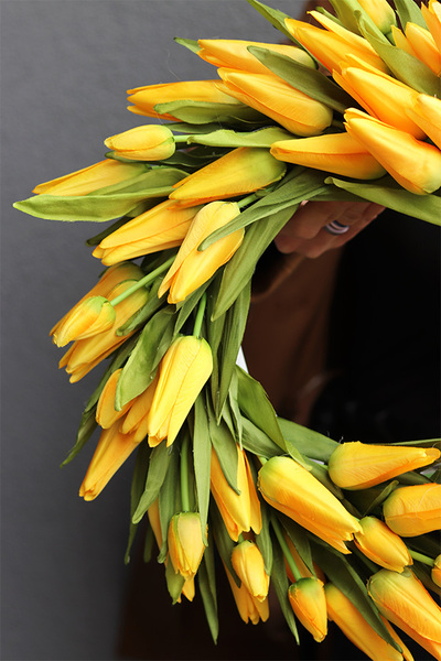 wianek z tulipanów, Witaj Wiosno Yellow 2