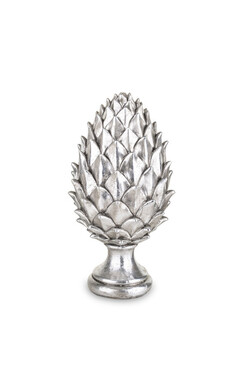 Karczoch Glosti D, srebrna figurka dekoracyjna, wym.39x17cm