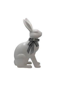 Bunny Glamm, figurka wielkanocna zajączek, biały B, wys.47cm