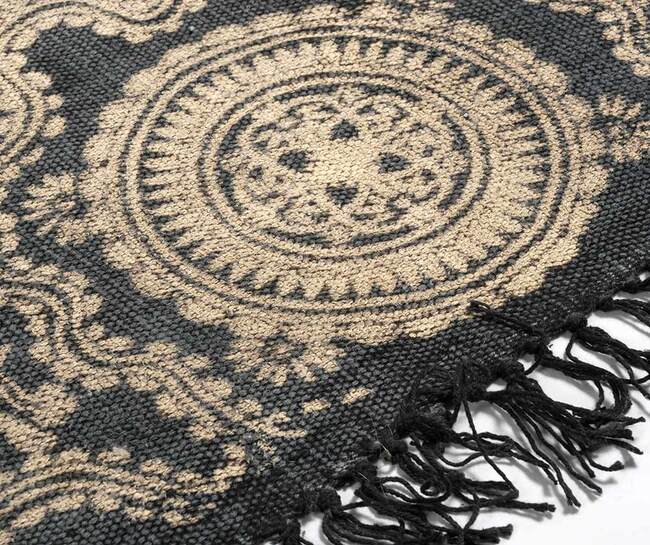 EcoEtno ręcznie barwiony dywan, szary, wym.120x180cm