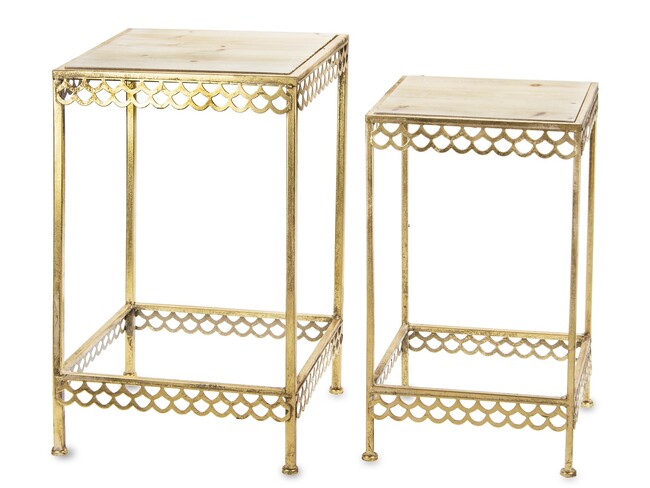 Fiori Gold kwietnik / stojak, kpl. 2 szt.