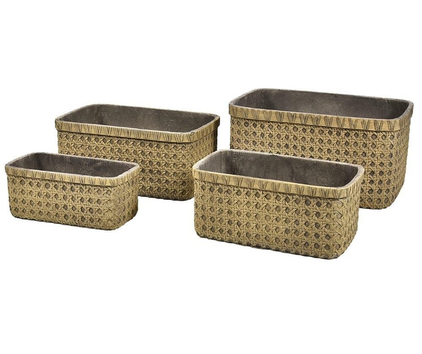 Boho, donica korytko miodowa B, wym.50x31x22cm