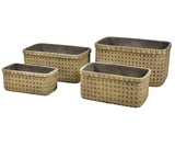 Boho, donica korytko miodowa B, wym.50x31x22cm