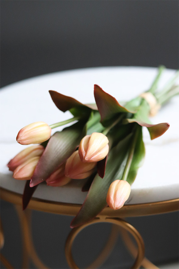 bukiet tulipanów silikonowych, Genotte Peach