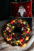Świąteczny Kolor 2, bożonarodzeniowy wianek LED