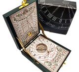 Kepler, zegar słoneczny i kompas, wieko mosiężne