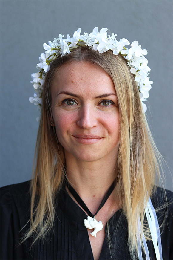  atrakcyjny wianek na głowę Komunia, rozmiar uniwersalny