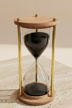 Sand Wood, klepsydra piaskowa 5 minut, wym.15.5x7x7cm 