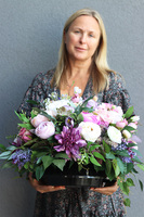 amięć, kompozycja nagrobna w naczyniu, wym.45x60cm