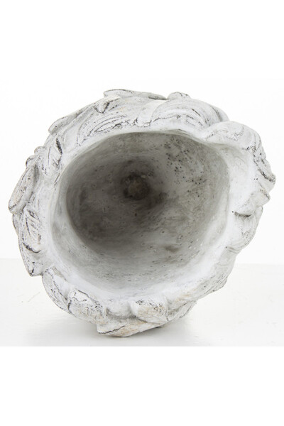 cementowa osłonka / donica, Kobieta G, wym.16.5x12.5x11cm