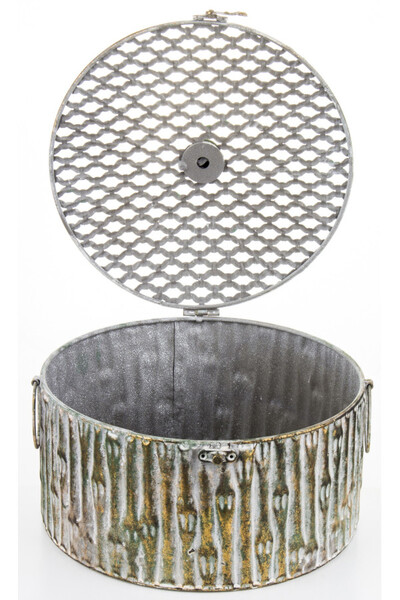 Hong Kong szkatułka puzderko metalowe	