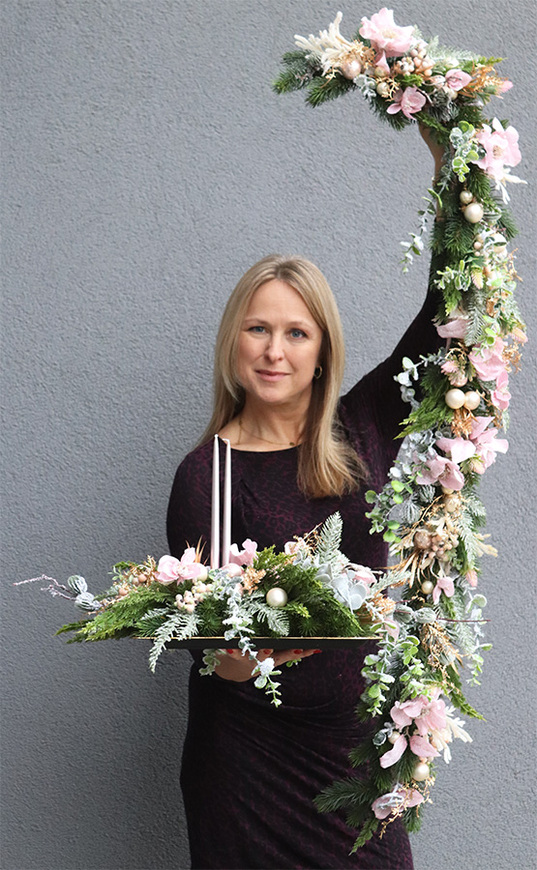 Pudrova Lukrecja, girlanda bożonarodzeniowa LED