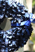 Granatowa Hortensja, wieniec nagrobny