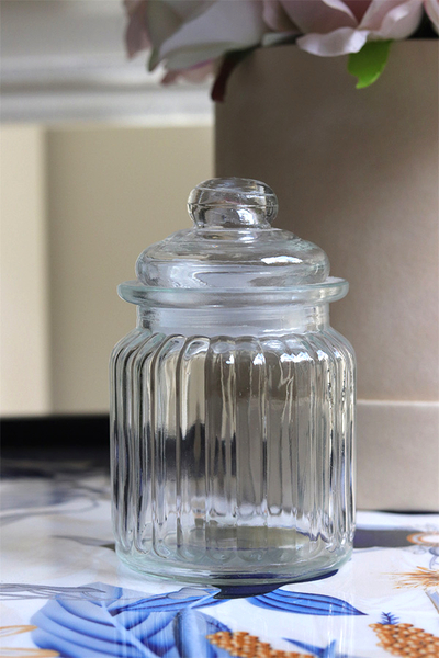Cottage Glass, szklany pojemnik z pokrywką
