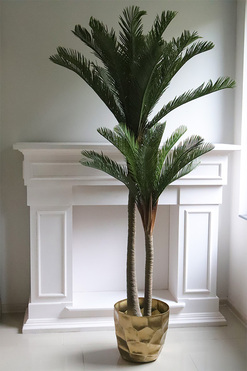 Palma Deluxe, wysokiej jakości sztuczna palma w metalowej donicy, wys.189cm