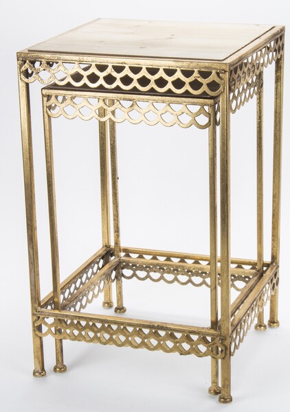 Fiori Gold kwietnik / stojak, kpl. 2 szt.