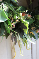 Green Leaves 2, zielony wianek na drzwi, śr.40cm 